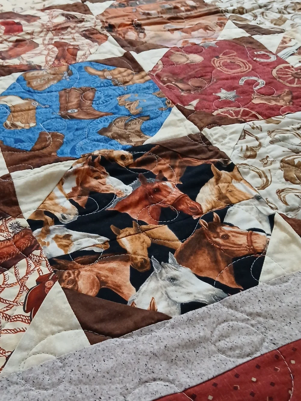 Handmade Horse Quilt